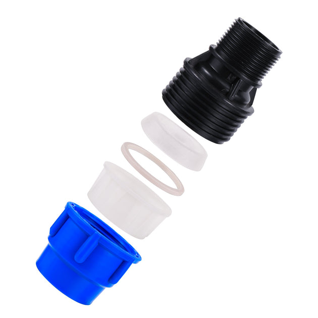 1/2" 3/4"1"1.2"1.5" Male Thread To 20/25/32/40/50mm PE Pipe Straight Connector Irrigation System PE PVC Tube Conversion Coupling Frontier General Hardware
