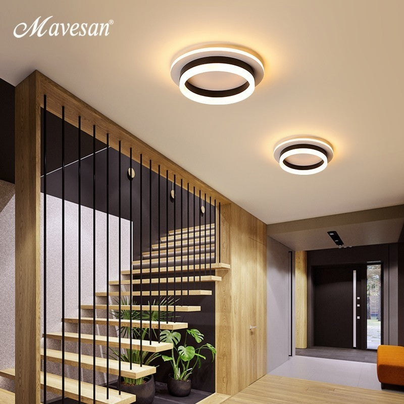 Hallway LED Chandelier Light Corridor Surface Mounted Acrylic Ceiling BackLight 20W Modern Lamp Lustres Lampadario AC85 260V|Chandeliers - Frontier General Hardware