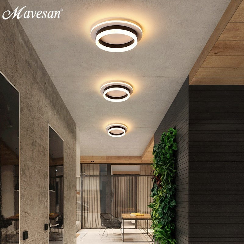 Hallway LED Chandelier Light Corridor Surface Mounted Acrylic Ceiling BackLight 20W Modern Lamp Lustres Lampadario AC85 260V|Chandeliers - Frontier General Hardware