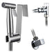 Handheld Brass Black Chrome Brushed Stainless Steel Wall hung Toilet Toilet Bidet Sprayer Corner Drain Valve Kit|Bidets - Frontier General Hardware