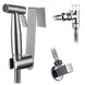 Handheld Brass Black Chrome Brushed Stainless Steel Wall hung Toilet Toilet Bidet Sprayer Corner Drain Valve Kit|Bidets - Frontier General Hardware