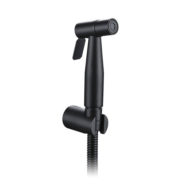Handheld Brass Black Chrome Brushed Stainless Steel Wall hung Toilet Toilet Bidet Sprayer Corner Drain Valve Kit|Bidets - Frontier General Hardware