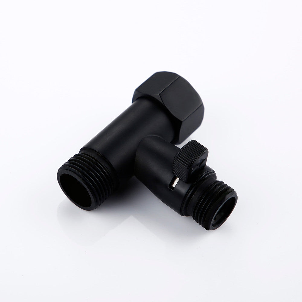 Handheld Brass Black Chrome Brushed Stainless Steel Wall hung Toilet Toilet Bidet Sprayer Corner Drain Valve Kit|Bidets - Frontier General Hardware