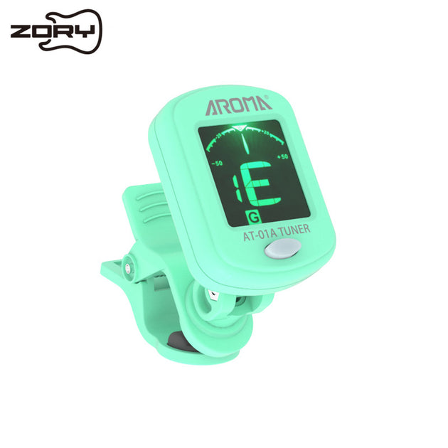Aroma AT01A Colorful Clip On Guitar Tuner With Rotatable LCD Display For Acoustic Guitar Bass Ukulele Violin Frontier General Hardware