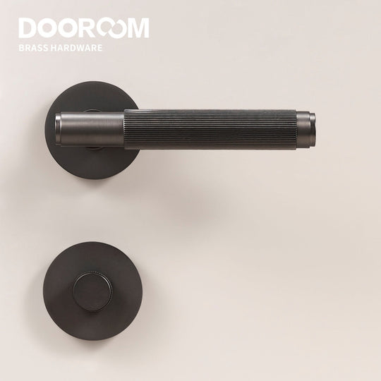 Dooroom Brass Door Lever Set For Interior Doors Bedroom Bathroom Privacy Passage Tubular Latch With Thumb Turn Frontier General Hardware