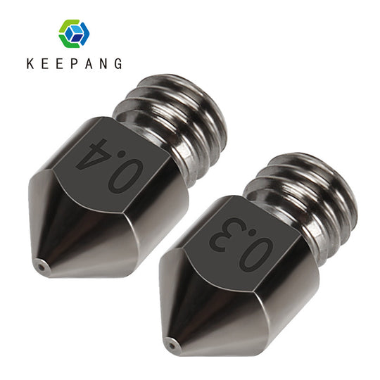 1/2/3Pcs Hardened Steel Nozzle 0.4mm 3D Printer MK8 Nozzles Tool High Temperature Wear Resistant for Makerbot Creality Ender 3 Frontier General Hardware