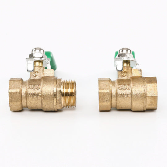 Brass Ball Valve Half Inch Male To Female Water Gas Oil With Lever Handle Copper Plumbing Ball Water Tap Stop 300 WOG Frontier General Hardware