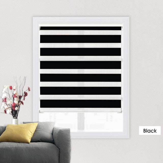 High Quality Zebra Blinds Big Dustproof Cover System day night blinds window bedroom living room Roller Blinds Custom Size|Blinds, Shades & Shutters| - Frontier General Hardware