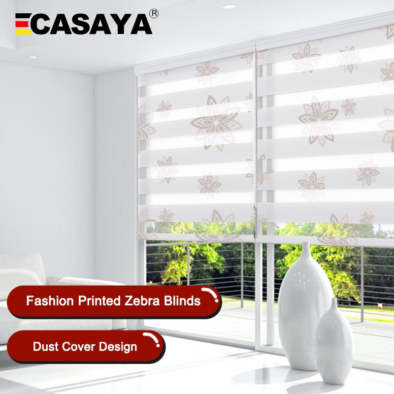 High Quality Zebra Blinds Big Dustproof Cover System day night blinds window bedroom living room Roller Blinds Custom Size|Blinds, Shades & Shutters| - Frontier General Hardware