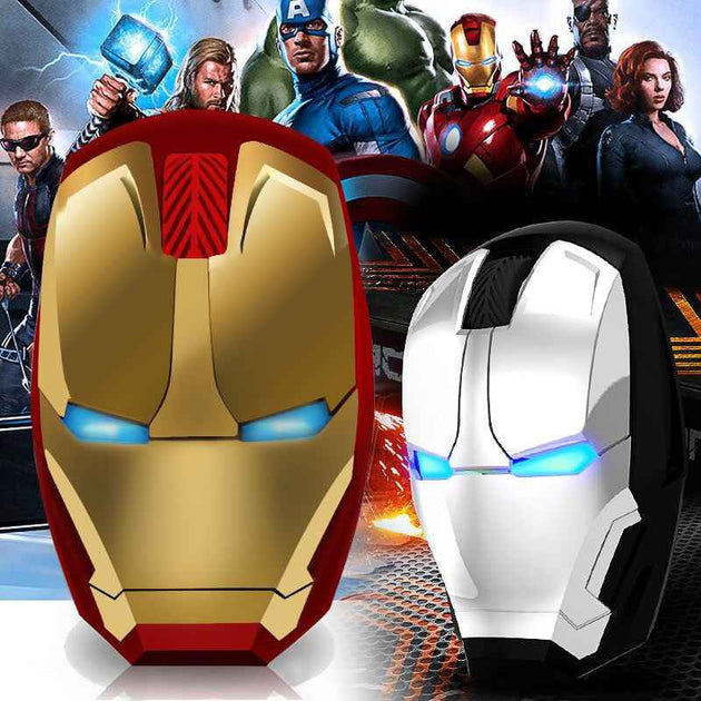 Iron Man Mouse Wireless Mouse Gaming Mouse Gamer Computer Mice Button Silent Click 800/1200/1600/2400DPI Adjustable computer|Mice