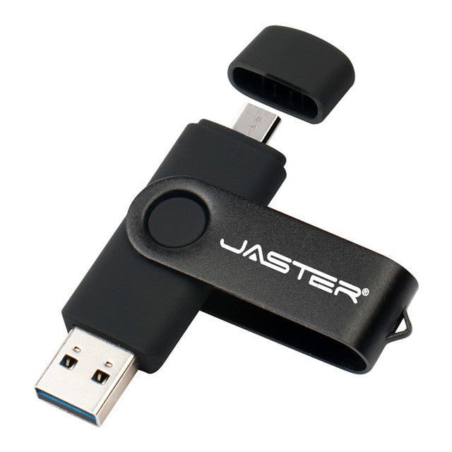 JASTER High Speed OTG USB Flash Drive 128gb Pen Drive 64gb 32gb 16gb Pendrive 2 in 1 Micro Usb Stick for Android SmartPhone|USB Flash Drives - Frontier General Hardware