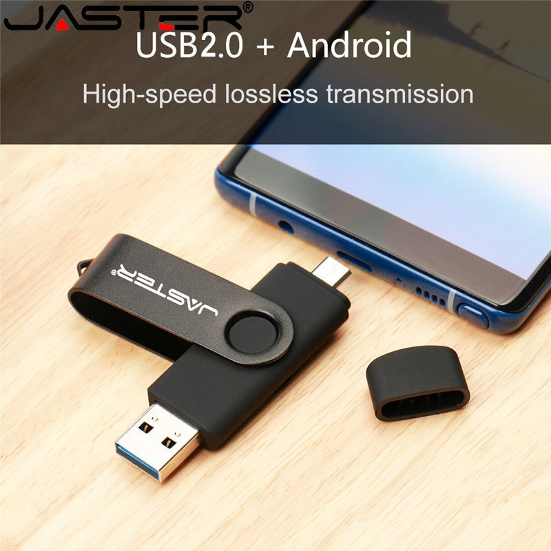 JASTER High Speed OTG USB Flash Drive 128gb Pen Drive 64gb 32gb 16gb Pendrive 2 in 1 Micro Usb Stick for Android SmartPhone|USB Flash Drives - Frontier General Hardware