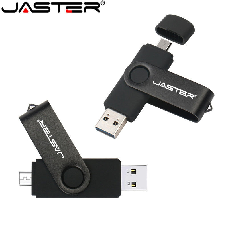 JASTER High Speed OTG USB Flash Drive 128gb Pen Drive 64gb 32gb 16gb Pendrive 2 in 1 Micro Usb Stick for Android SmartPhone|USB Flash Drives - Frontier General Hardware