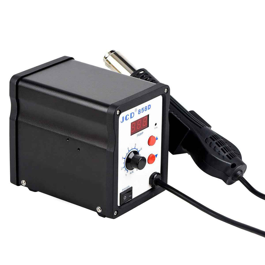 JCD Soldering station 858D 700W LCD Digital welding solder rework station 220V/110V Soldering iron hot air gun SMD repair tools|Soldering Stations