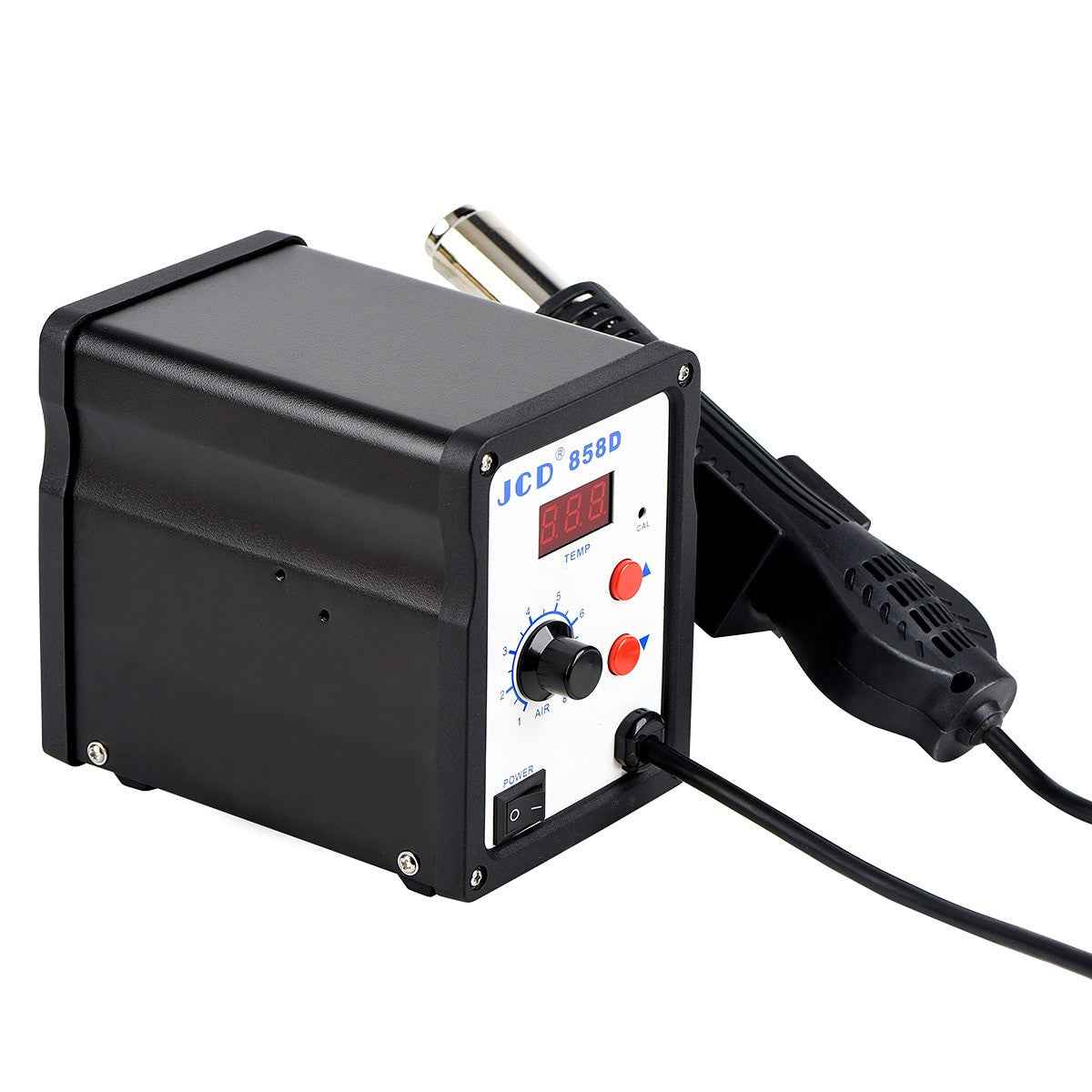 JCD Soldering station 858D 700W LCD Digital welding solder rework station 220V/110V Soldering iron hot air gun SMD repair tools|Soldering Stations