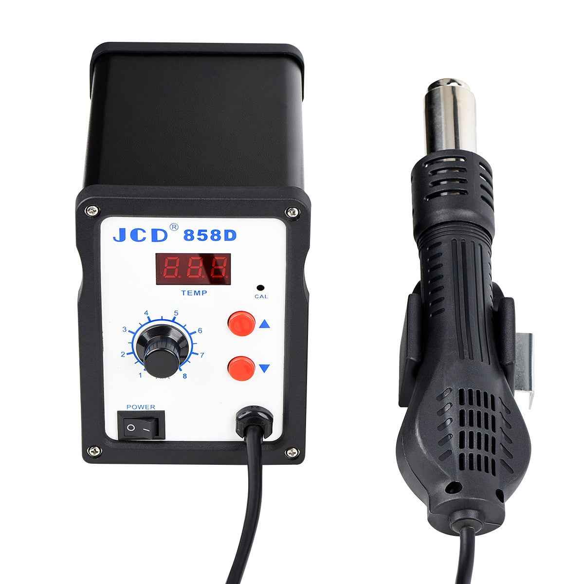 JCD Soldering station 858D 700W LCD Digital welding solder rework station 220V/110V Soldering iron hot air gun SMD repair tools|Soldering Stations