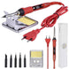 JCD soldering iron Plastic box set temperature adjustable 220V 80W Welding rework tools kit with ESD Heat Insulation Working Mat|Electric Soldering Irons