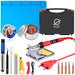 JCD soldering iron Plastic box set temperature adjustable 220V 80W Welding rework tools kit with ESD Heat Insulation Working Mat|Electric Soldering Irons