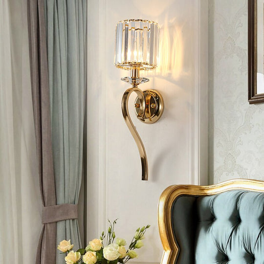 Jmzm Crystal Golden Wall Lamp Modern LED Indoor Wall Light For Living Room Hallway Corridor Villa Hotel Decor Frontier General Hardware