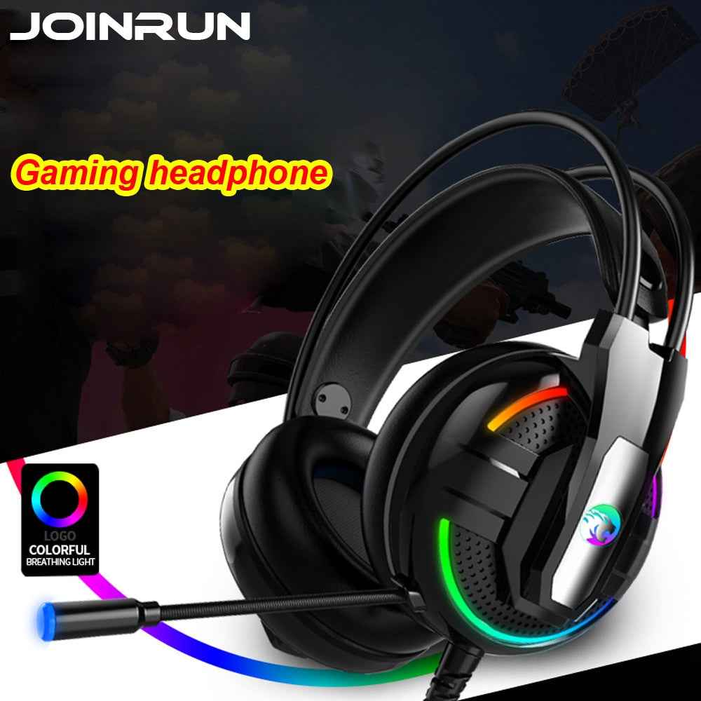 Joinrun YOBO Gaming Headphone Earphones Headset Stereo Headphones Earphones with Microphone for PC Mobile Phone|Bluetooth Earphones & Headphones