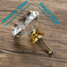 KAK 30mm Diamond Shape Crystal Glass Knobs and Handles Dresser Drawer Knobs Kitchen Cabinet Handles Furniture Handle Hardware|Cabinet Pulls