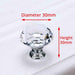 KAK 30mm Diamond Shape Crystal Glass Knobs and Handles Dresser Drawer Knobs Kitchen Cabinet Handles Furniture Handle Hardware|Cabinet Pulls