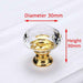KAK 30mm Diamond Shape Crystal Glass Knobs and Handles Dresser Drawer Knobs Kitchen Cabinet Handles Furniture Handle Hardware|Cabinet Pulls