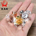 KAK 30mm Diamond Shape Crystal Glass Knobs and Handles Dresser Drawer Knobs Kitchen Cabinet Handles Furniture Handle Hardware|Cabinet Pulls
