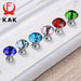 KAK 30mm Kitchen Cabinet Handles Diamond Shape Design Crystal Glass Knobs Cupboard Pulls Drawer Knobs Furniture Handle Hardware|Cabinet Pulls
