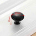 KAK American Style Black Cabinet Handles Solid Aluminum Alloy Kitchen Cupboard Pulls Drawer Knobs Furniture Handle Hardware|Cabinet Pulls