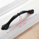 KAK American Style Black Cabinet Handles Solid Aluminum Alloy Kitchen Cupboard Pulls Drawer Knobs Furniture Handle Hardware|Cabinet Pulls