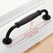 KAK American Style Black Cabinet Handles Solid Aluminum Alloy Kitchen Cupboard Pulls Drawer Knobs Furniture Handle Hardware|Cabinet Pulls
