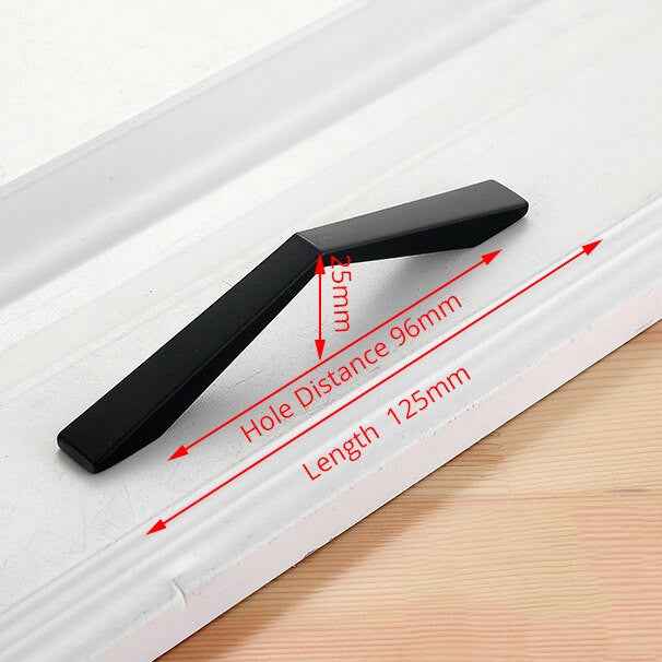 KAK American Style Black Cabinet Handles Solid Aluminum Alloy Kitchen Cupboard Pulls Drawer Knobs Furniture Handle Hardware|Cabinet Pulls
