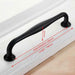 KAK American Style Black Cabinet Handles Solid Aluminum Alloy Kitchen Cupboard Pulls Drawer Knobs Furniture Handle Hardware|Cabinet Pulls