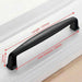 KAK American Style Black Cabinet Handles Solid Aluminum Alloy Kitchen Cupboard Pulls Drawer Knobs Furniture Handle Hardware|Cabinet Pulls