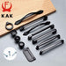 KAK American Style Black Cabinet Handles Solid Aluminum Alloy Kitchen Cupboard Pulls Drawer Knobs Furniture Handle Hardware|Cabinet Pulls