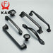 KAK American Style Black Cabinet Handles Solid Aluminum Alloy Kitchen Cupboard Pulls Drawer Knobs Furniture Handle Hardware|Cabinet Pulls