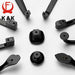 KAK American Style Black Cabinet Handles Solid Aluminum Alloy Kitchen Cupboard Pulls Drawer Knobs Furniture Handle Hardware|Cabinet Pulls