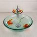 KEMAIDI Modern Bathroom Glass Golden Fish Painted Vessel Sink Faucet & Pop up Drain Combo Sink Set Bathroom Sink Accessaries|painted vessel sinks|bathroom sinkvessel sink