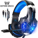 KOTION EACH Gaming Headset Casque Deep Bass Stereo Game Headphone with Microphone LED Light for PS4 Phone Laptop PC Gamer|Phone Earphones & Headphones
