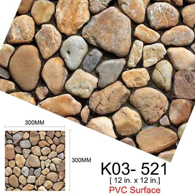 Kaguyahime 3D Self Adhesive Wallpaper Mosaic Tiles Wall Stickers Waterproof Stickers Decoration Wall Panel Kitchen Home Decor|Wall Stickers