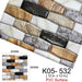 Kaguyahime 3D Self Adhesive Wallpaper Mosaic Tiles Wall Stickers Waterproof Stickers Decoration Wall Panel Kitchen Home Decor|Wall Stickers