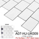 Kaguyahime 3D Self Adhesive Wallpaper Mosaic Tiles Wall Stickers Waterproof Stickers Decoration Wall Panel Kitchen Home Decor|Wall Stickers