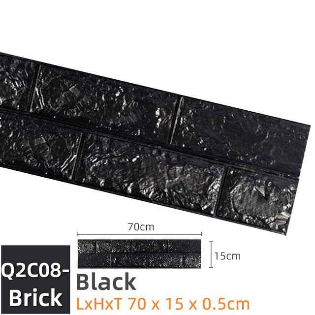 Kaguyahime 3D Self Adhesive Wallpaper Mosaic Tiles Wall Stickers Waterproof Stickers Decoration Wall Panel Kitchen Home Decor|Wall Stickers