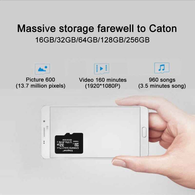 Kingston Micro SD Card 16GB 32GB 64GB 128GB 256GB Memory Card Class 10 SDHC UHS I U1 80MB/s C10 TF Card 8G C4 for Smartphones|card usd|card magic trick revealedcard factory christmas cards