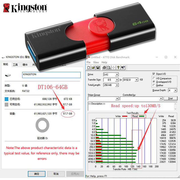 Kingston USB Flash Drive DT106 32gb Pendrive usb 3.1 16GB U Disk Pen Drive usb 64gb 128gb Memory Stick Flash Memoria USB|USB Flash Drives - Frontier General Hardware