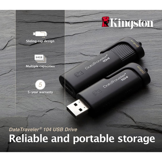 Kingston new USB Flash Drive DT104 16GB 32G 64GB Business Office Car USB Stick USB 2.0 Pen Drive|USB Flash Drives - Frontier General Hardware