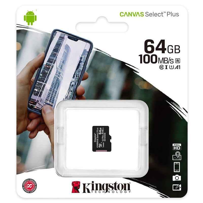 Kinstong Memory Card 128GB 32 GB 16GB Micro SD TF 64GB 256GB MicroSD SDCS2 100MB/S Reading Speed Class 10 Flash Card SD 64GB|Micro SD Cards