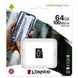 Kinstong Memory Card 128GB 32 GB 16GB Micro SD TF 64GB 256GB MicroSD SDCS2 100MB/S Reading Speed Class 10 Flash Card SD 64GB|Micro SD Cards