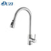 Kitchen Faucet Pull Down Single Handle Spring Kitchen Mixer Sink Faucet Nickel Brushed Stainless Steel Hot & Cold Water Taps|Kitchen Faucets